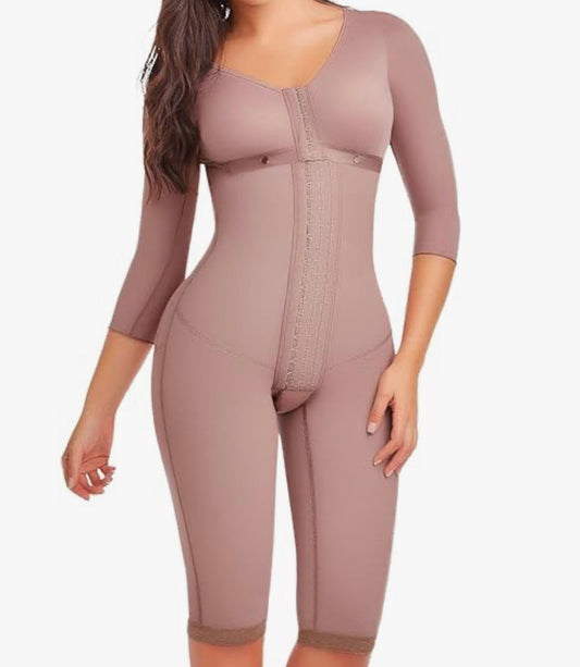 Baddie Mid-Thigh Bra and Compression Sleeved Faja