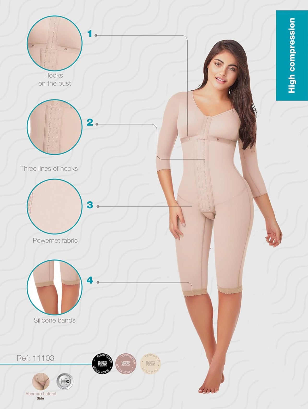 Baddie Mid-Thigh Bra and Compression Sleeved Faja