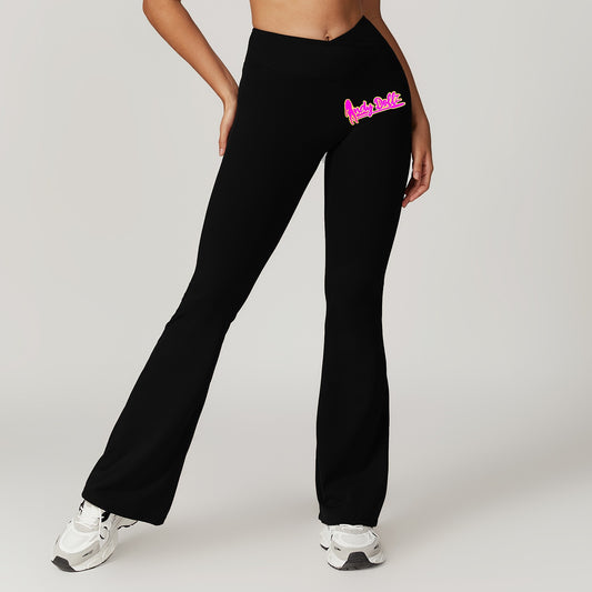 IndyDollz  Flare Bottom Pink Ribbon  Collection Butt Lifting Leggings