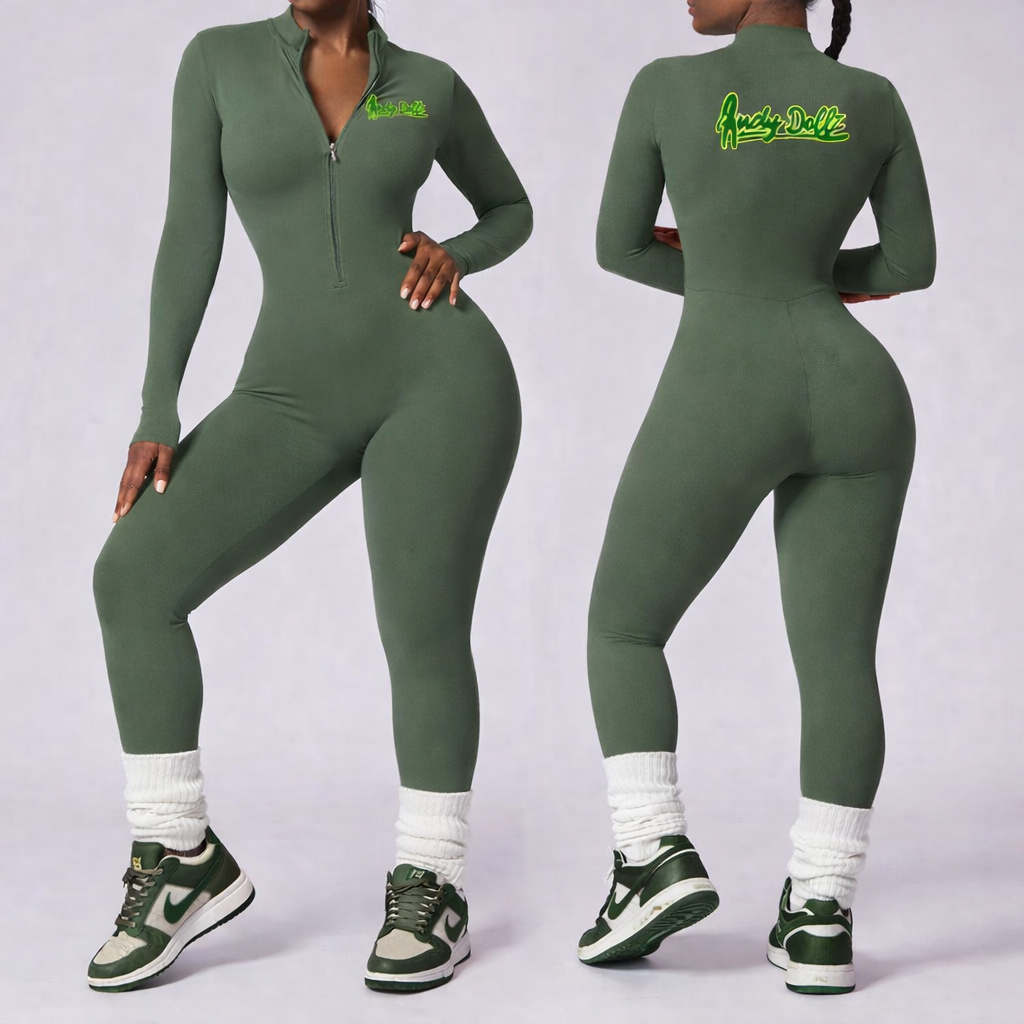 IndyDollz Diamond Emerald Snatched Body Jumpsuit
