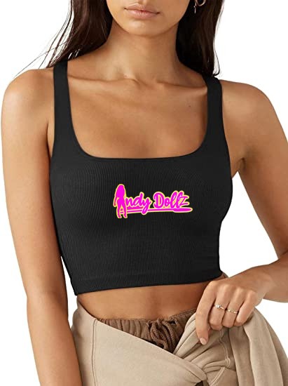 IndyDollz “Limited Edition” Ribbed Crop Tank Shirt- Signature Pink