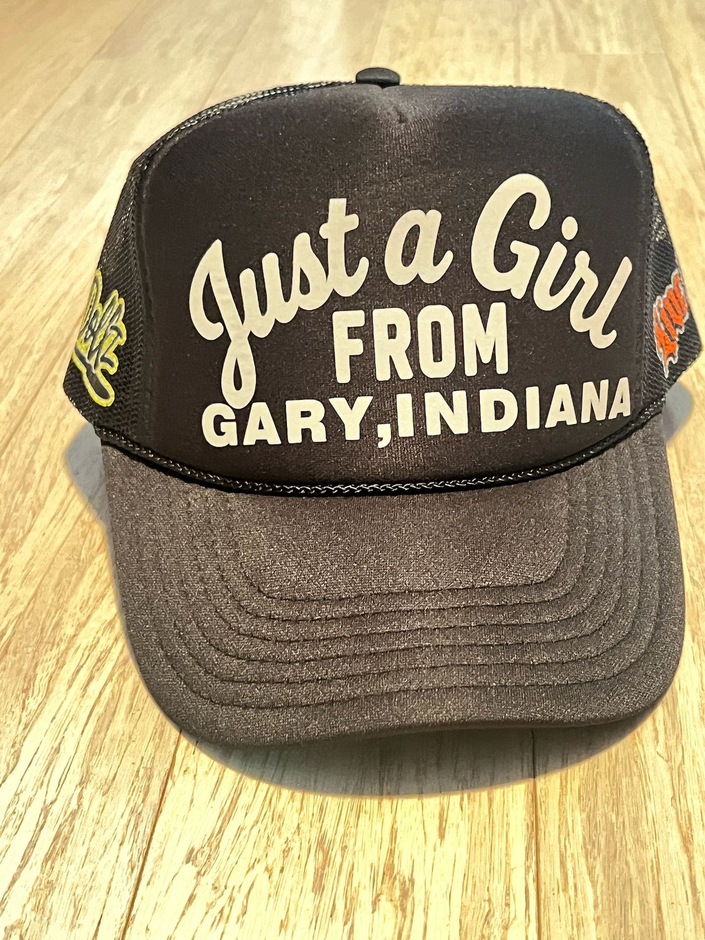 Just a Girl from Gary Trucker hat