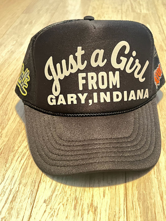 Just a Girl from Gary Trucker hat