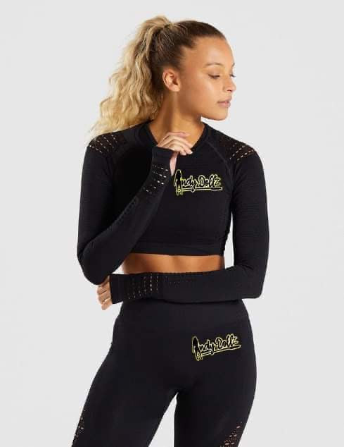 The IndyDollz "See Me" Crop Top and High Waist Pants Set
